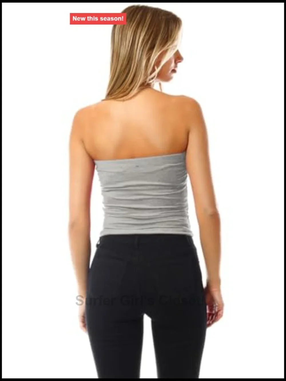 3-Pack Double-Lined Cotton Tube Tops with Built-In Shelf Bra Strapless